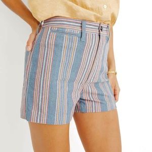 Madewell Emmett Shorts in Rainbow Stripe